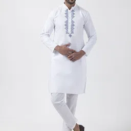 DEVOILER Men Printed Regular Kurta with Pyjamas-43