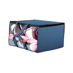 Stylista Blue & Black Printed Multi-Utility Wardrobe Waterproof Core Organiser-image-97