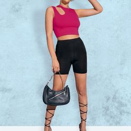 Mast & Harbour Women Opaque Solid Crop Top-image-62