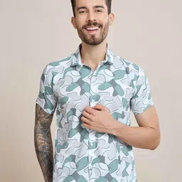 choiceit Men Regular Fit Spread Collar Abstract Printed Cotton Casual Shirt-image-121