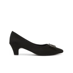 Flat n Heels Suede Block Pumps image 4