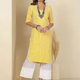 Anouk Rustic Selection Of 4 Ethnic Motifs Printed Round Neck Straight Kurtas image 5