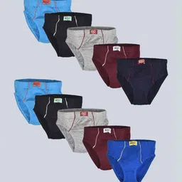 Lux Cozi Boys Pack Of 10 Pure Cotton Mid-Rise Basic Briefs COZI_BOYS_PLAIN_BRIEF_IE_AST_10-image-49