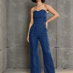 SASSAFRAS Off-Shoulder Basic Jumpsuit-picture-5