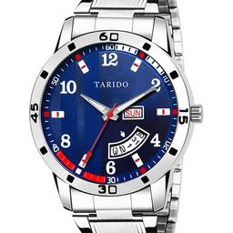 TARIDO Men Printed Dial & Bracelet Style Straps Analogue Watch Td-830-9