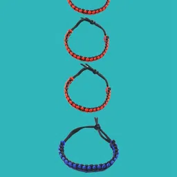Dynamic Retail Global Men 4 Handcrafted Wraparound Bracelet-72