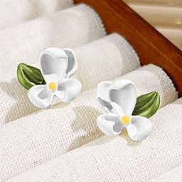styledose Sterling Silver Floral Shape Studs-image-129