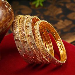 YouBella Set Of 4 Gold-Plated Bangles-image-20
