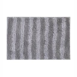 Pano Charcoal & Grey Striped 1800 GSM Microfiber Bath Rugs-12