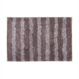 Pano Brown & Grey Striped 1800 GSM Microfiber Bath Rugs-image-90