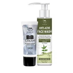 TNW the natural wash Set of BB Cream 30g & Anti-Acne Face Wash 100ml-49