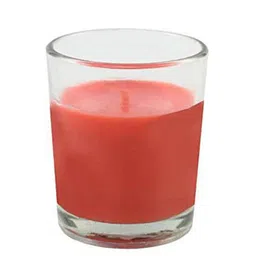 Sitara Crafts Red 2 Pieces Glass Jar Candles-image-1