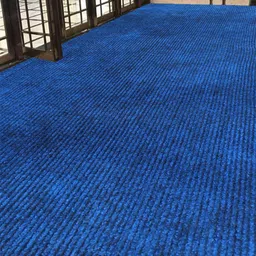 LUXEHOME INTERNATIONAL Blue Striped Carpets-image-25
