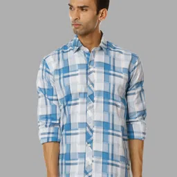 SHIRT THEORY Men Multicoloured Comfort Tartan Checks Checked Casual Shirt-image-102