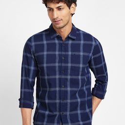 Being Human Slim Fit Windowpane Checked Casual Shirt-image-24
