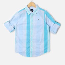 Allen Solly Junior Boys Slim Fit Buffalo Checks Opaque Checked Casual Shirt-picture-8