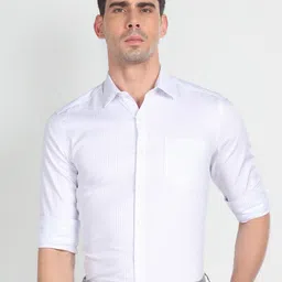 Arrow Micro Checked Pure Cotton Shirt-picture-41