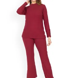 TWENTY ME High Neck Top & Flared Trouser Ribbed Co-Ords-image-35