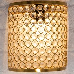 Homesake Gold-Toned & Transparent Crystal French Wall Lamp-25