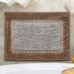 Saral Home Elyesse Beige & Grey Self-Design Anti-Skid Doormat-picture-21