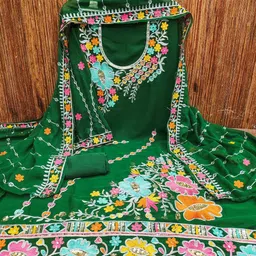 LeeliPeeri Designer Embroidered Unstitched Dress Material-image-35