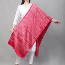 LOOM LEGACY Ethnic Motifs Block Printed Dupatta-10