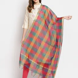 Dupatta Bazaar Checked Dupatta-1