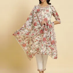 W Floral Printed Dupatta-image-60