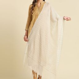 Dupatta Bazaar Striped Woven Design Dupatta-45