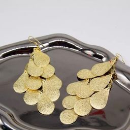 SALTY Gold-Plated Geometric Drop Earrings-43