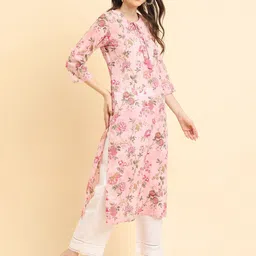 Varanga Floral Printed Pure Cotton Straight Kurta-20