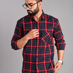 FUBAR Slim Fit Tartan Checked Casual Shirt-picture-34
