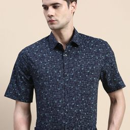 INVICTUS Standard Abstract Printed Cotton Formal Shirt-picture-11
