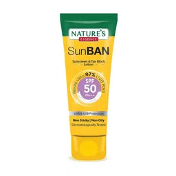 Natures Essence SunBan SPF50 PA+++ Sunscreen & Tan Block Lotion with Aloe Vera - 30ml-55