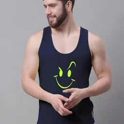 Friskers Graphic Printed Pure Cotton Gym Vest-image-99