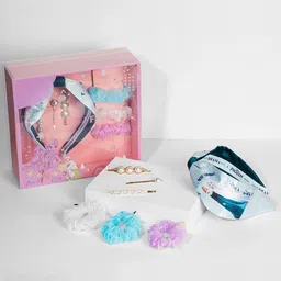 HAIR DRAMA COMPANY Girls Set of 7 Frozen Embellished Hair Accessory Set-16