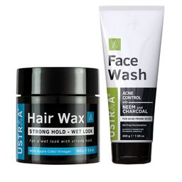 Ustraa Men Acne Control Face Wash & Strong Hold Hair Wax-image-19