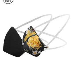 VASTRAMAY Unisex 2 Pcs Reusable 3-Ply Outdoor Head Band Cloth Masks-39