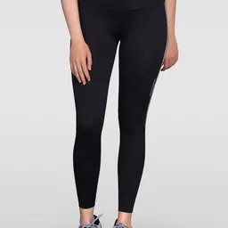 LAASA  SPORTS Mesh Panel Detailed High-Rise Dry-Fit Ankle-Length Gym Tights-image-17