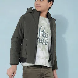Crimsoune Club Boys Geometric Lightweight Longline Tailored Jacket with Embroidered-image-62