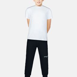 Gini and Jony Boys Navy Blue Solid Joggers-picture-50