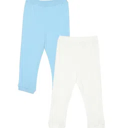 Wear Your Mind Infant Boys Pack of 2 Blue & White Joggers-image-94