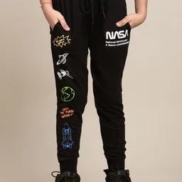 Kids Ville Boys Nasa Printed Joggers-image-57