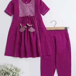 The Magic Wand Girls Gotta Patti Kurta with Trousers-image-74