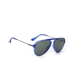 ENRICO Men Grey Lens & Blue Aviator Sunglasses with UV Protected Lens EN P 4013 C1-Grey-0