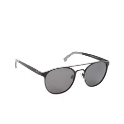 Scavin Unisex Grey Lens & Black Round Sunglasses with Polarised Lens SCA S970-8