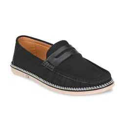 Big Fox Men Solid Black Lightweight Loafers-picture-39