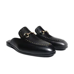 GRIFFIN Men Buckle Detail Round Toe Mules-image-66