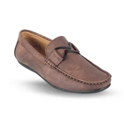 WALKWAY by Metro Men Textured Embellished Comfort Insole Loafers-89