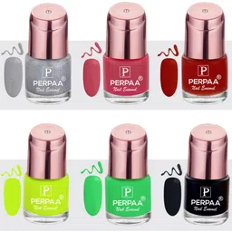 PERPAA Set of 6 Super Stay Quick-Drying Long-Lasting Gel Based Nail Polish - 6 ml each-21